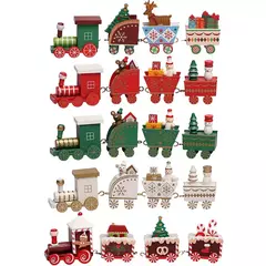 Decorações De Trem De Madeira Do Natal Para Casa, Enfeites De Feliz Natal, Decoração Da Árvore Do Natal, Noel, Presentes De Ano Novo, 2024 - Wolf Magazine