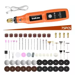 Vakee mini furadeira elétrica usb sem fio mini furadeira portátil ferramenta rotativa carpintaria gravura caneta ferramenta para jóias metal vidro - loja online