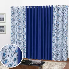 Cortina Florata 3,00 L 2,20 A (Parede Inteira, Sala, Quarto, Escritório, Decoração) na internet