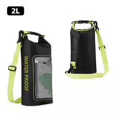 Saco seco impermeável para trekking, deriva, rafting, surf, caiaque, sacos de esportes ao ar livre, equipamento de acampamento, tela sensível ao toque, XA394Q, 2L - loja online
