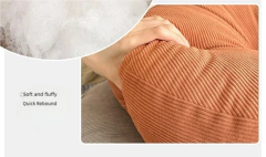 Almofadas de decoração de casa macias e confortáveis, cor sólida, almofadas fofas, tecido engrossado, redondo, 2025, nova cor macaron - comprar online