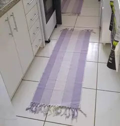 Tapete Passadeira Tear 3 Peças Cozinha Cores Variadas na internet