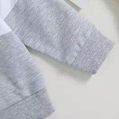 Conjunto de moletom e calças elásticas recém-nascido, Conjuntos de calças bebê menino, Roupas de 2 peças, Itens do bebê, Outono - comprar online
