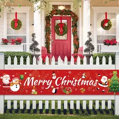 Feliz Natal Outdoor Banner Decorações para casa, Xmas Decor, Noel, Feliz Ano Novo, 2025, 2025 - Wolf Magazine