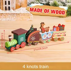 Decorações De Trem De Madeira Do Natal Para Casa, Enfeites De Feliz Natal, Decoração Da Árvore Do Natal, Noel, Presentes De Ano Novo, 2024 - loja online