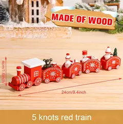 Decorações De Trem De Madeira Do Natal Para Casa, Enfeites De Feliz Natal, Decoração Da Árvore Do Natal, Noel, Presentes De Ano Novo, 2024 na internet