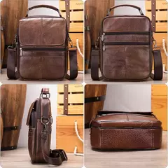 Westal-bolsa de couro genuíno para homens, bolsa crossbody, bolsa mensageiro - Wolf Magazine