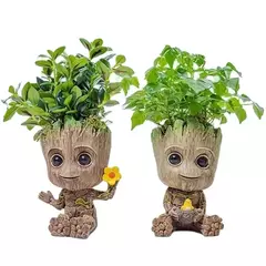 Desenhos animados Groot Figurines para Decoração de Casa, Modelo Miniatura, Desktop Display, Artesanato, Árvore Homem Ornamento, Decoração Do Escritório, 5cm