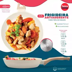 Frigideira Indução 3 Tamanhos Fundo-triplo Revestimento Antiaderente - Dolce Home - comprar online