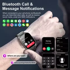 Karchilor-relógio inteligente à prova d'água para homens, tela curva, chamada Bluetooth, IP68, esportes e fitness, 2.01 ", 2024 - comprar online