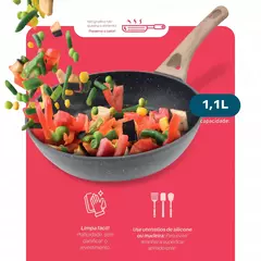 Frigideira Indução 3 Tamanhos Fundo-triplo Revestimento Antiaderente - Dolce Home - loja online