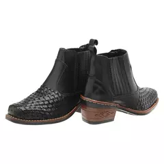 Bota de couro com sola costurada para homens, country, texano, lazer, confortável, moda moderna, rodeio - loja online