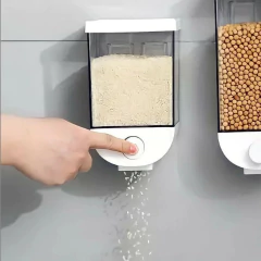 Dispenser Multiuso para Grãos - Armazenamento de Alimentos Secos, Organizador de Cozinha