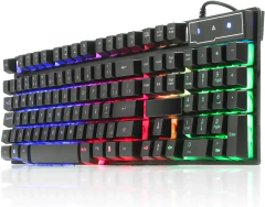 Teclado Gamer Semi Mecânico Led Luminoso Profissional Abnt2 Brasil Domine o Jogo Ilumine Jogada Performance e Jogabilidade - loja online