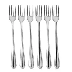 Kit Conjunto Jogo de Talheres de Mesa 18 Peças Inox Silver 6 Garfos 6 Facas e 6 Colheres Casa Cozinha Restaurante Buffet na internet