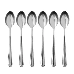 Kit Conjunto Jogo de Talheres de Mesa 18 Peças Inox Silver 6 Garfos 6 Facas e 6 Colheres Casa Cozinha Restaurante Buffet
