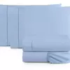 Jogo De Lençol Cama Box Queen 3 Peças Percal 400 Fios Toque Macio Cinza