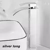 Lavatório de cachoeira de aço inoxidável, torneira alta e baixa, preto, quente e frio, banheiro, banheiro, casa