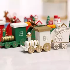 Imagem do Decorações De Trem De Madeira Do Natal Para Casa, Enfeites De Feliz Natal, Decoração Da Árvore Do Natal, Noel, Presentes De Ano Novo, 2024