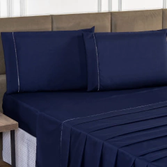 Jogo De Lençol Casal 4 Peças Percal 400 Fios Toque Aveludado Promoção na internet