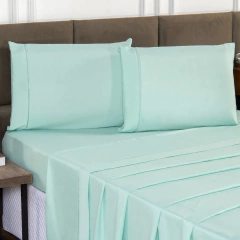 Jogo De Lençol Casal 4 Peças Percal 400 Fios Toque Aveludado Promoção