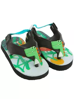 Chinelo com Elástico Bebê Infantil Menino Dinossauro Cachorro Monstrinho Juju Shoes Alta Qualidade