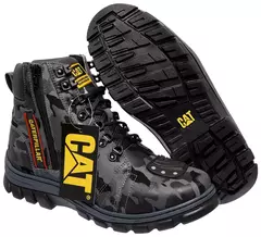 Bota Motociclista com Ziper Em Couro Masculina Confortável e Bonita! - comprar online