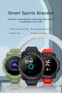 Smart Watch Real Stepcount Multi Function Step Connected Smart Watch For Men And Women IP68 Suitable For IOS And Android - comprar online