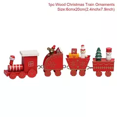Decorações De Trem De Madeira Do Natal Para Casa, Enfeites De Feliz Natal, Decoração Da Árvore Do Natal, Noel, Presentes De Ano Novo, 2024 - comprar online