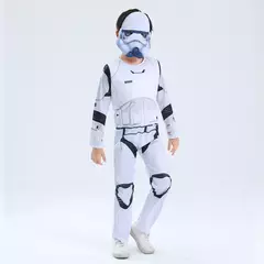 Vestido extravagante Stormtrooper para crianças, vestido de personagem infantil, festa cosplay, Halloween, fantasia de carnaval na internet