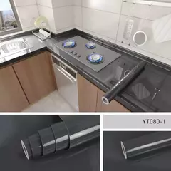 Papel de parede à prova de óleo de cozinha, impermeável, filme à prova de umidade, bancada, autoadesivo, telha de mármore