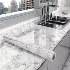 Papel de parede à prova de óleo de cozinha, impermeável, filme à prova de umidade, bancada, autoadesivo, telha de mármore - Wolf Magazine