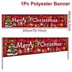 Feliz Natal Outdoor Banner Decorações para casa, Xmas Decor, Noel, Feliz Ano Novo, 2025, 2025