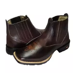 Bota Botina Texana Masculino Cano Médio - comprar online