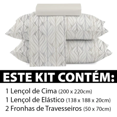 Jogo De Cama Lençol Casal 4 Peças 150 Fios Antialérgico Camesa - Emcompre