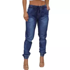 Calça Jogger Jeans Feminina Com Elástico - loja online