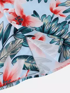 Camisa havaiana digital estampada masculina, camisa de manga curta, moda, 2024 - comprar online