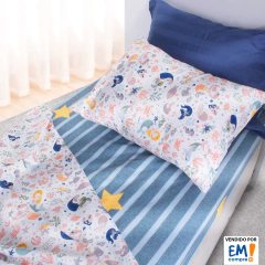 Jogo de Cama Solteiro Lençol Infantil 3 Peças Estampado BF Colchões