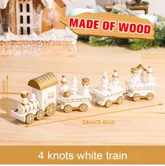 Decorações De Trem De Madeira Do Natal Para Casa, Enfeites De Feliz Natal, Decoração Da Árvore Do Natal, Noel, Presentes De Ano Novo, 2024 - comprar online