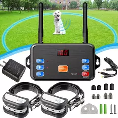 Sistema de Contenção Sem Fio para Cachorro, Recipiente, Alcance Ajustável, 2 em 1 Sistema de Treinamento, Seguro e Eficaz, 300m - loja online