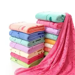 Cute Rabbit Microfiber Bath Towel, Soft Kawaii Towel, Quick Dry, Fit for Baby Kids, Meninos, Meninas, Praia, Natação, Absorvente, 50x100cm