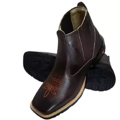 Bota Botina Texana Masculino Cano Médio - Wolf Magazine