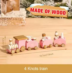Decorações De Trem De Madeira Do Natal Para Casa, Enfeites De Feliz Natal, Decoração Da Árvore Do Natal, Noel, Presentes De Ano Novo, 2024 - loja online