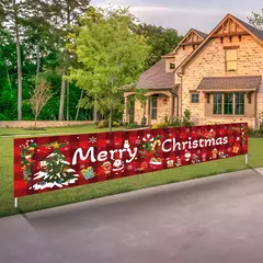 Feliz Natal Outdoor Banner Decorações para casa, Xmas Decor, Noel, Feliz Ano Novo, 2025, 2025