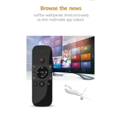Controle Remoto Universal Air Mouse Wechip W1 2.4G Teclado Sem Fio Integrado Compatível Smart TV Android TV Box PC Plug and Play