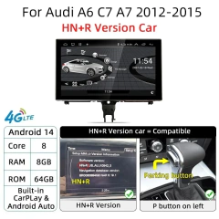 Android 14 carplay carro multimídia player para audi a6 c7 a7 2012 ~ 2018 tela de toque 4g música estéreo gps navi 8 + 256gb rádio automático - comprar online