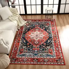 Tapete persa turco vintage, tapetes étnicos retrô, tapete grande, capacho de entrada, apto para sala de estar cabeceira e quarto