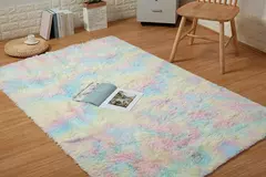 Tapete Felpudo 1,00m x 1,50m - Soft - Macio - Cores Variadas - Decoração Sala Quarto Escritório - Wolf Magazine