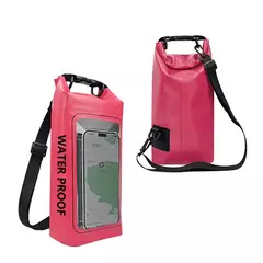 Saco seco impermeável para trekking, deriva, rafting, surf, caiaque, sacos de esportes ao ar livre, equipamento de acampamento, tela sensível ao toque, XA394Q, 2L - Wolf Magazine