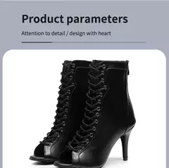 Mulher marrom latin zip up dança booties mulher salto alto stiletto meia bootie - Wolf Magazine